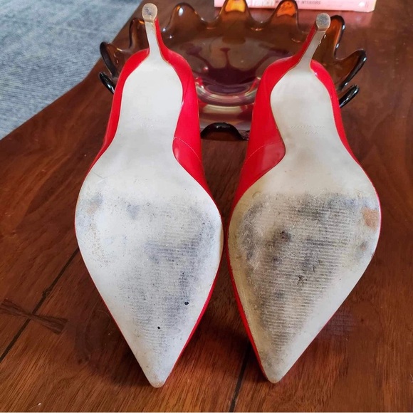 Steve Madden Women's Size 9.5 Red Leather Pointed Toe Pump - Picture 6 of 9